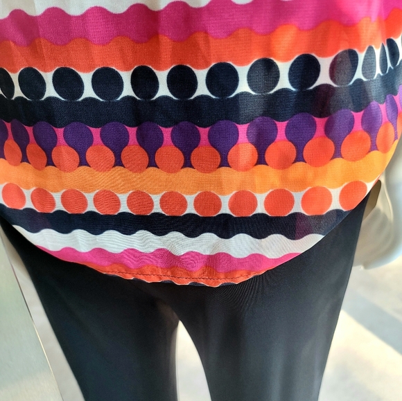 Banana Republic Petite Women's Abstract Sleeveless Top Size M - Picture 4 of 8